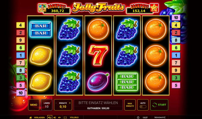 Jolly Fruits demo spiel