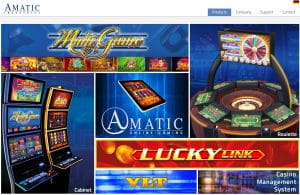 Amatic Spielautomaten Webseite